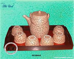 Brown colour teaset