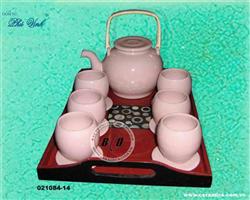 Teaset and lacquer tray